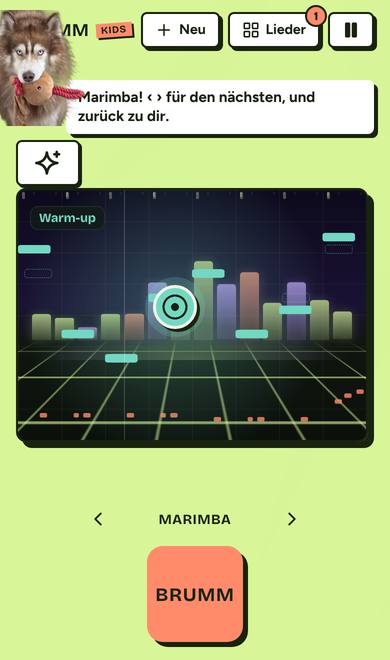 Die Melodie als Instrument auf dem Pad