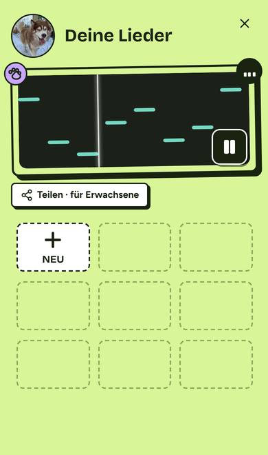 Deine Lieder, jedes Lied eine Karte